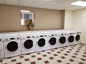 Central laundry on main level open 24 hours